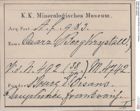 Etiketten zu Quarz (Bergkristall) (NHMW-MIN-Af983)